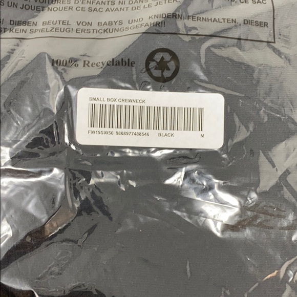 Supreme Small Box Logo Crewneck Sweater FW19SW56 - Picture 5 of 7